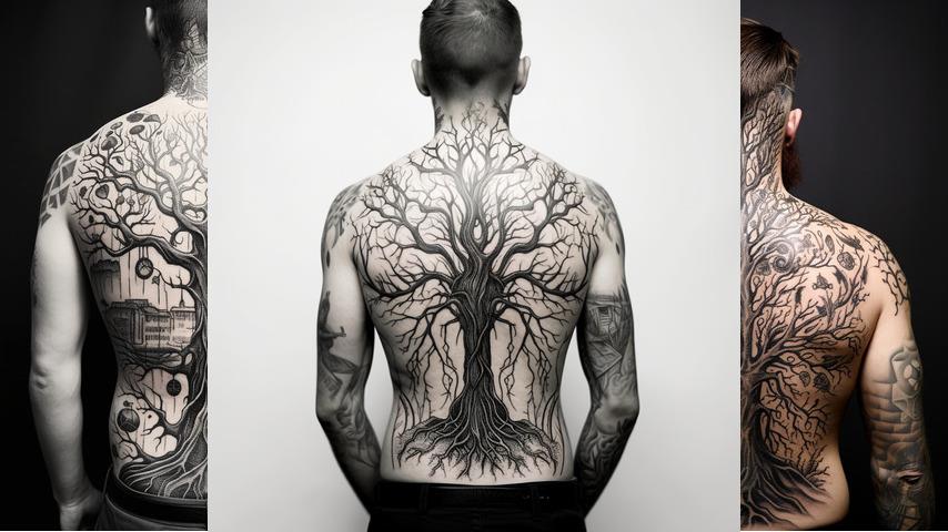 Tatuaggio alberi