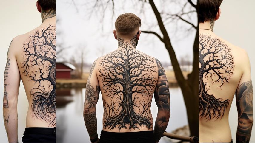Tatuaggio albero spoglio