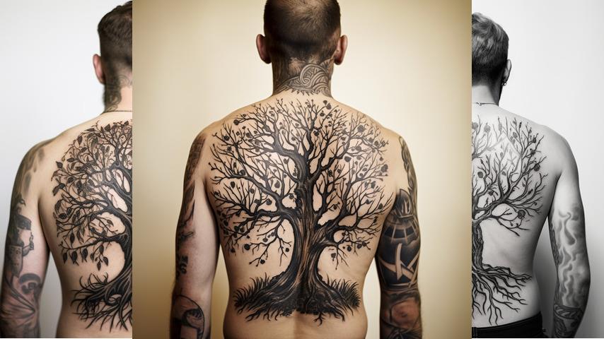 Tatuaggio albero ulivo