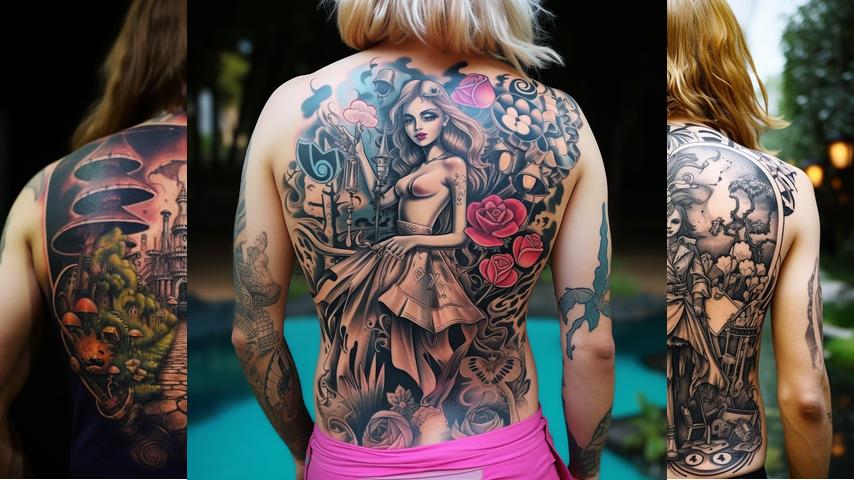 Tatuaggio Alice nel Paese delle Meraviglie