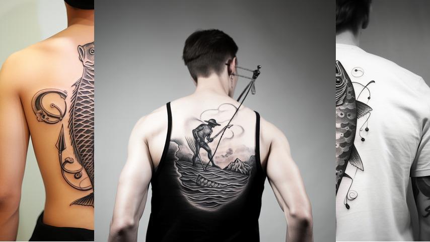 Tatuaggio amo da pesca