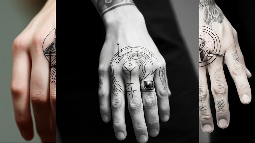 Tatuaggio anello al dito