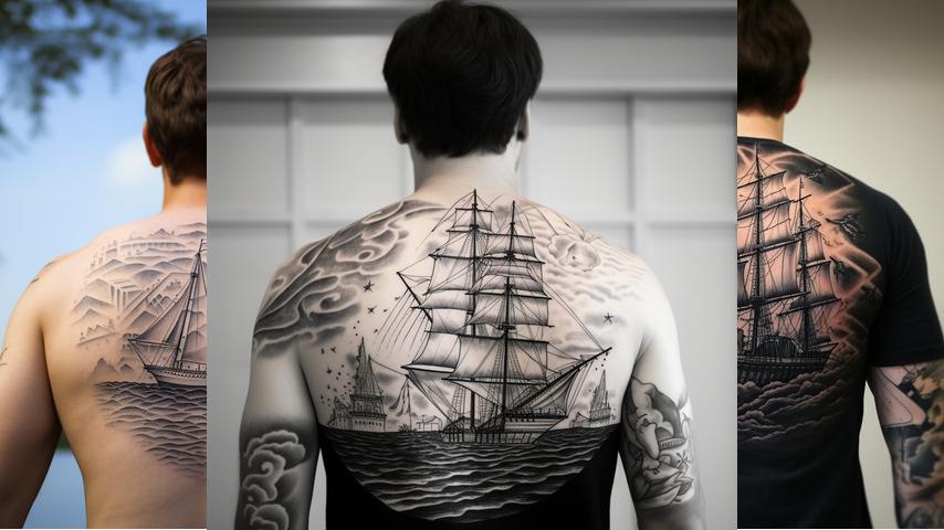Tatuaggio barca a vela