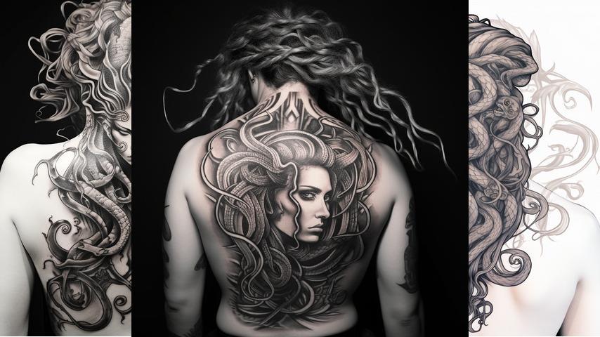 tatuaggi con dea Medusa