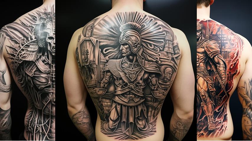 tatuaggi con gladiatore romano