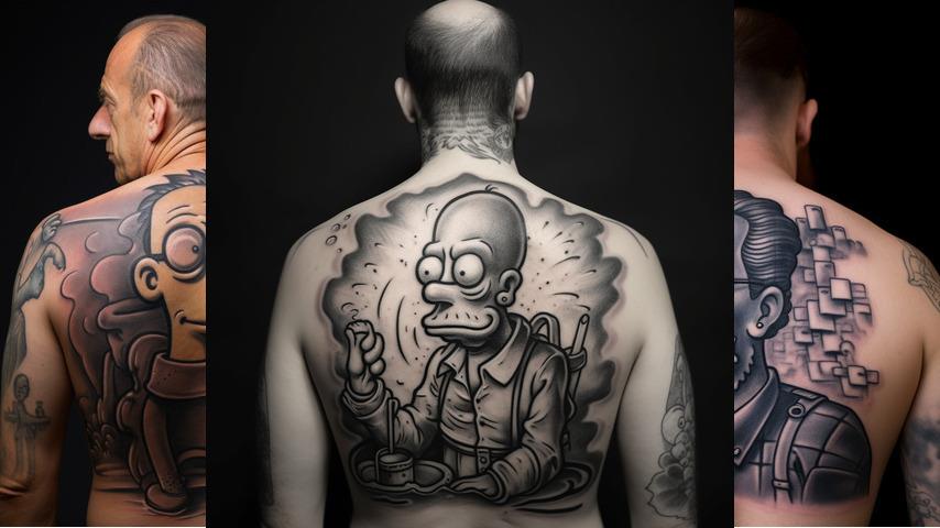 tatuaggi con Homer Simpson