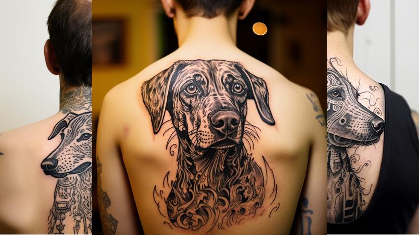 tatuaggi con impronta cane