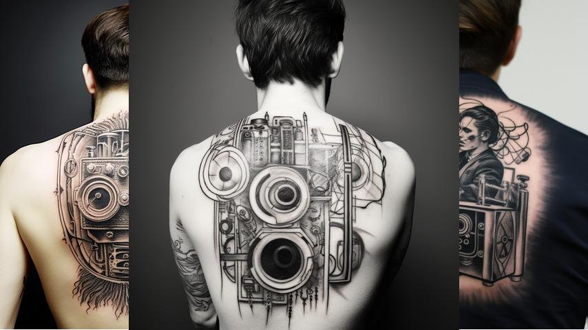 tatuaggi con macchina fotografica