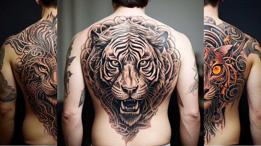 Tatuaggio occhi della tigre