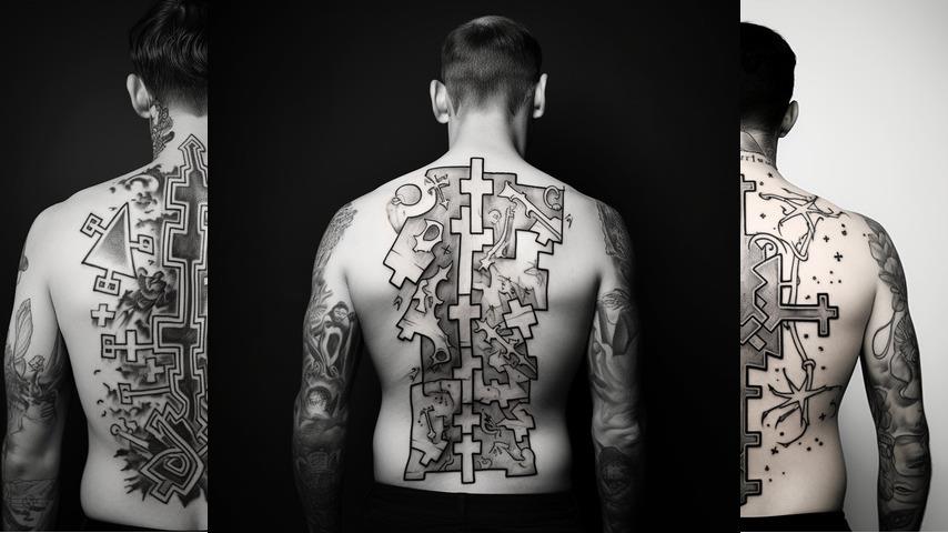 Tatuaggio pezzo di puzzle