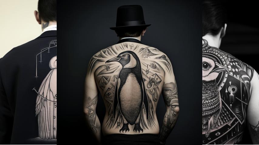 tatuaggi con pinguino