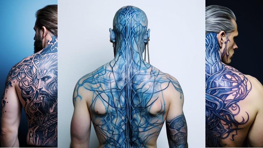 tatuaggi con sangue blu