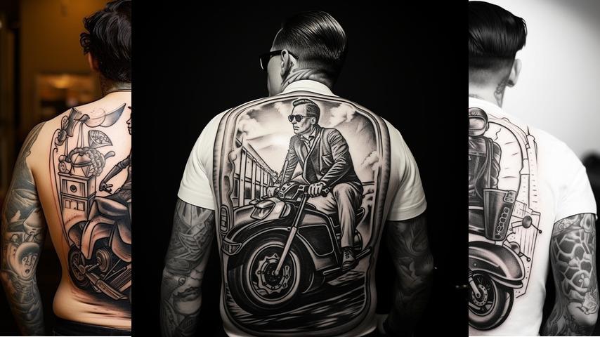 Tatuaggio vespa