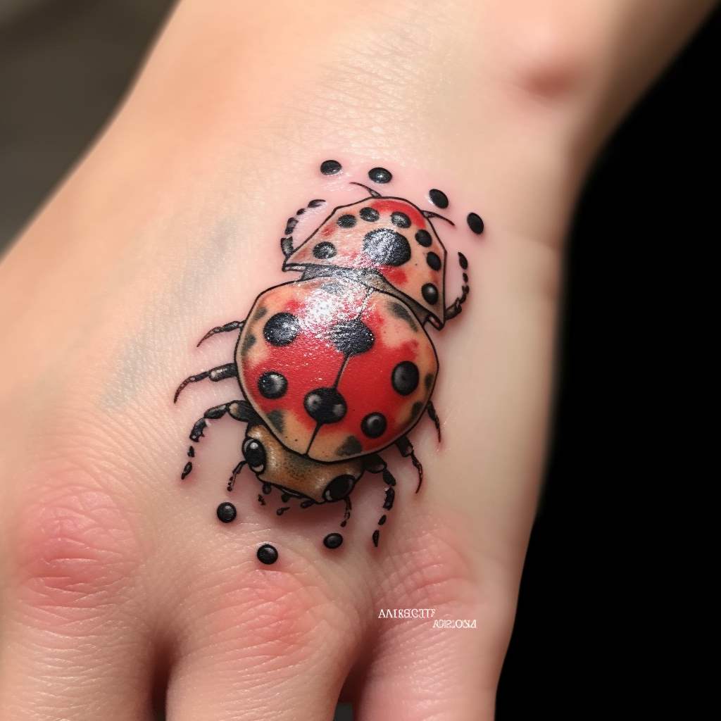 coccinella sul polso