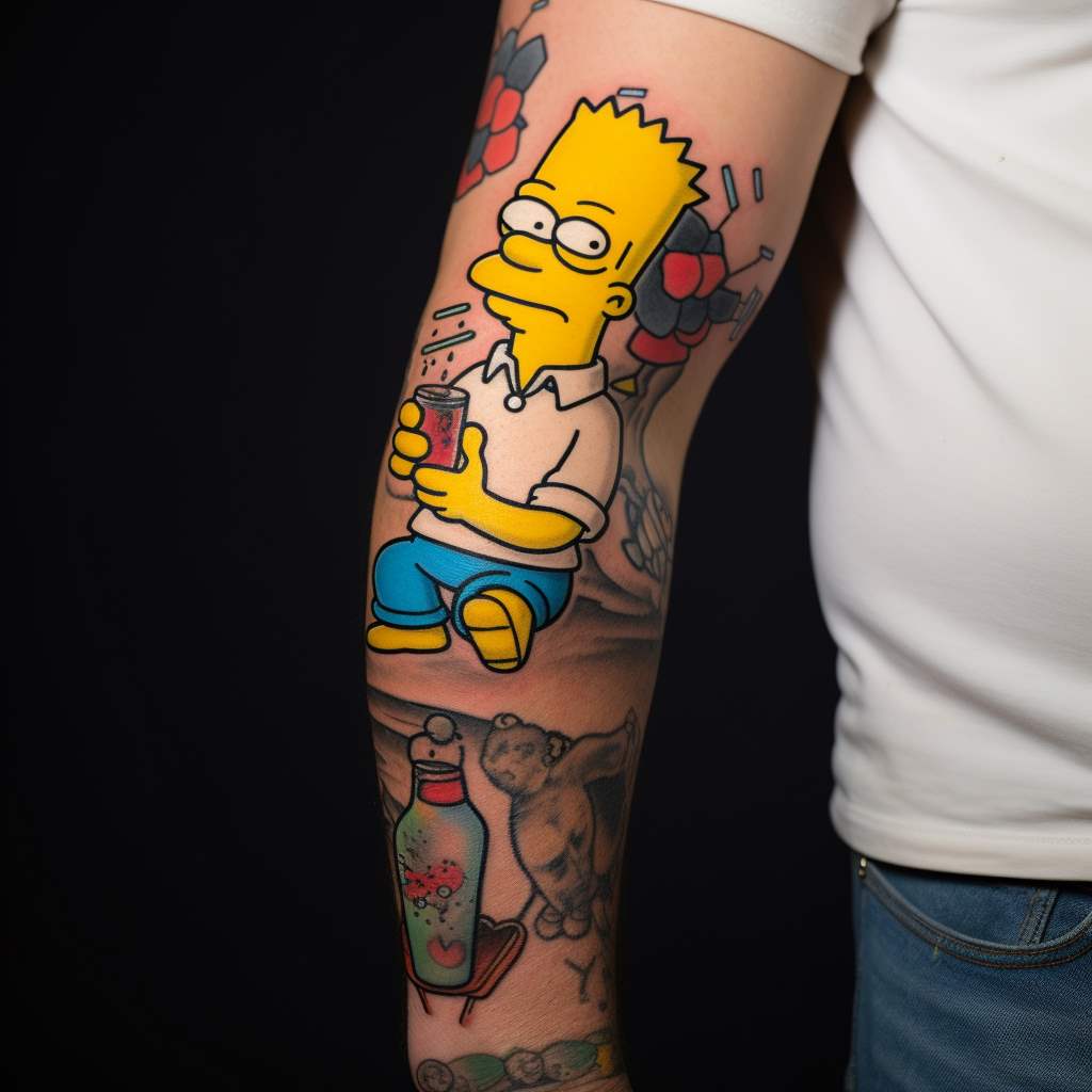 Homer Simpson stilizzato