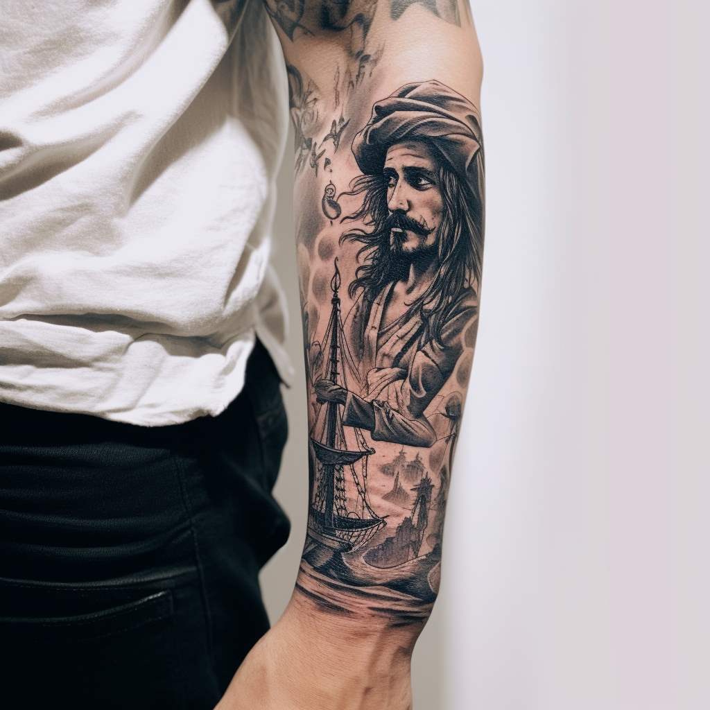 Jack Sparrow sul braccio