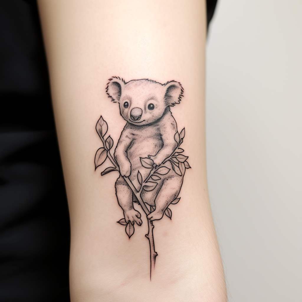 koala sul braccio