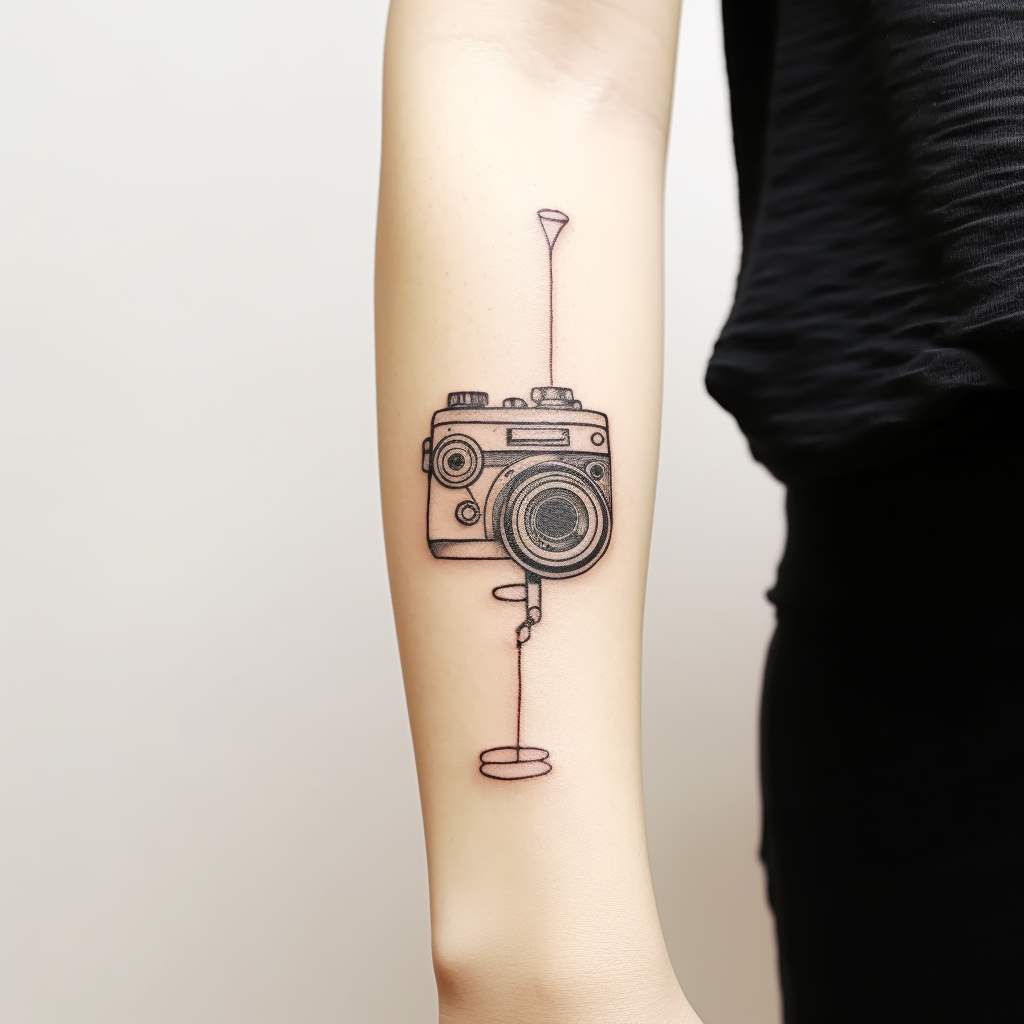 macchina fotografica sul braccio