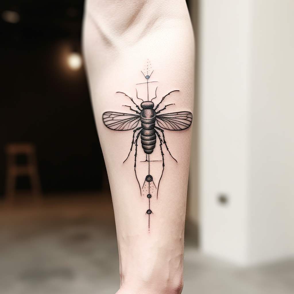 mosca sul braccio