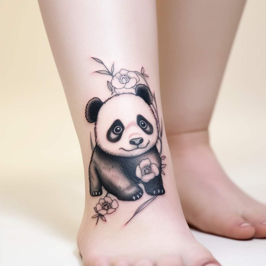 panda sulla caviglia