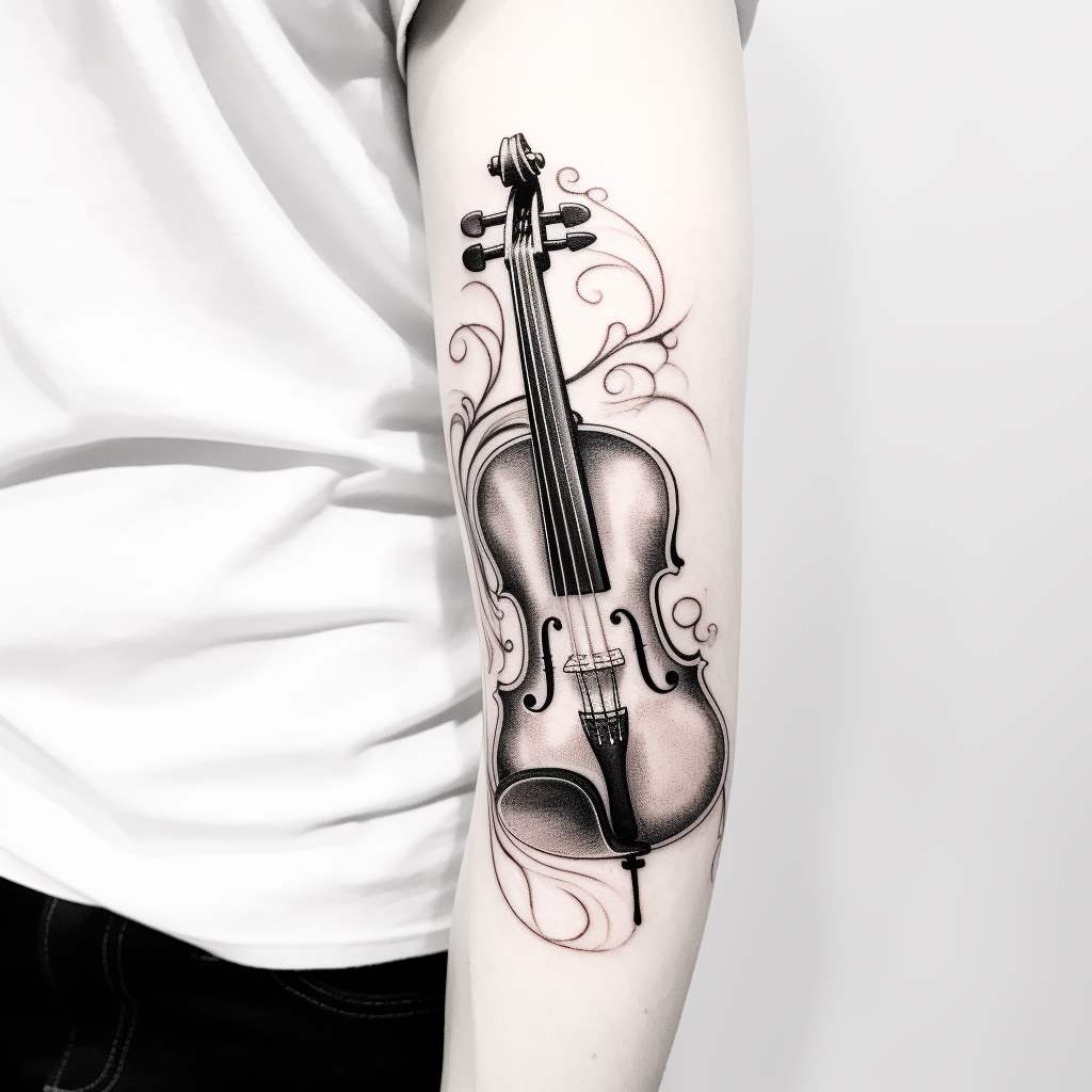 violino sul braccio